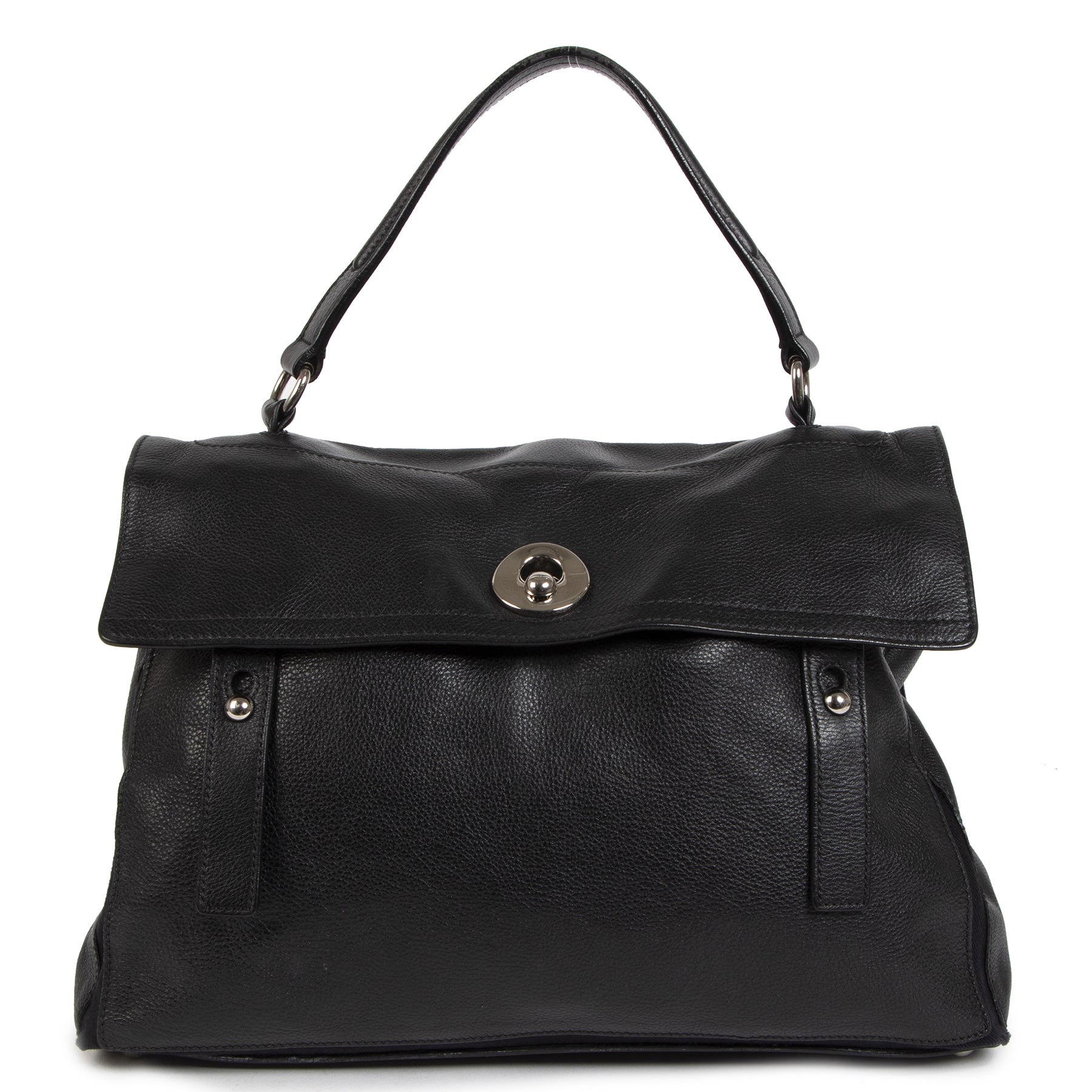 Yves Saint Laurent Muse Two Black Leather Bag