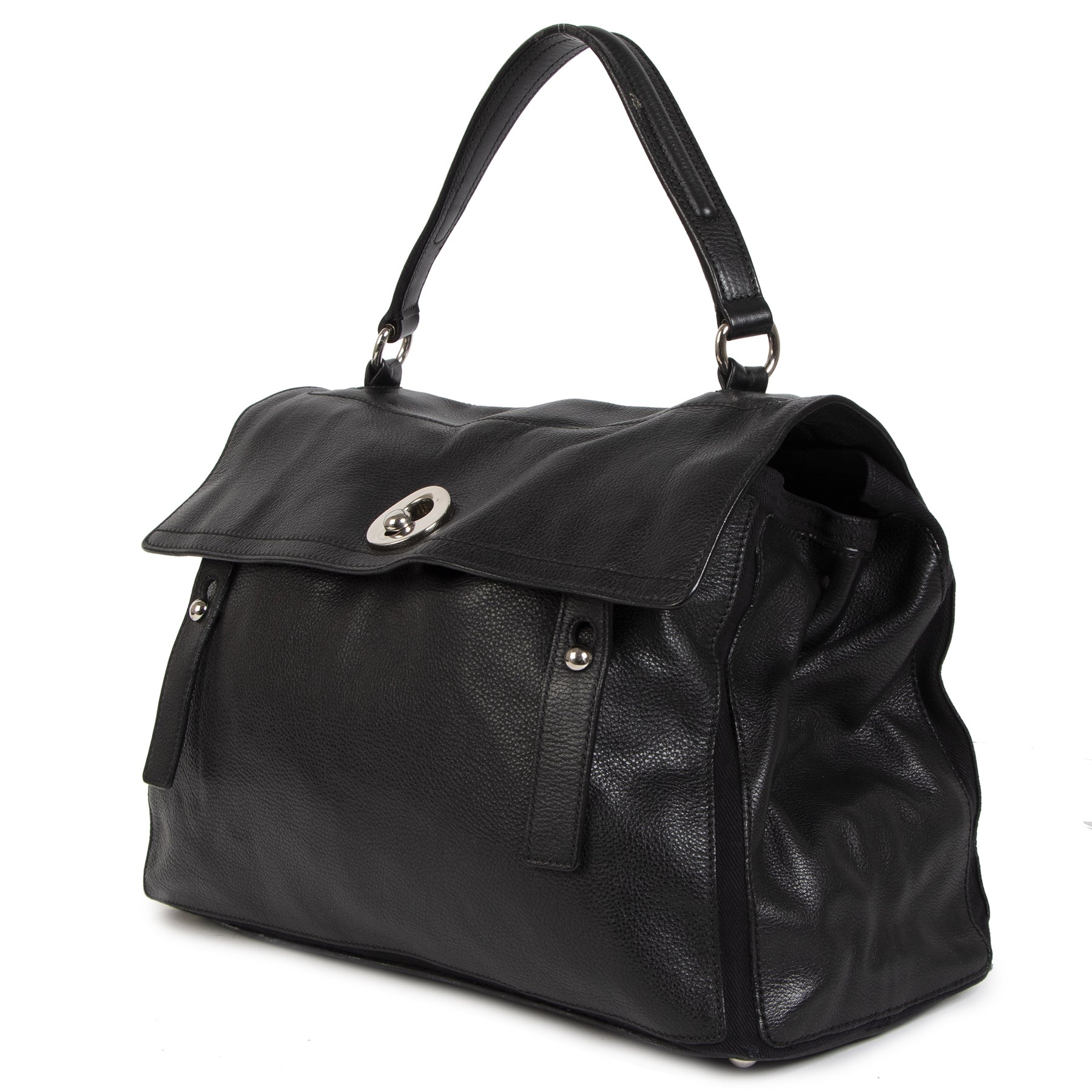 Yves Saint Laurent Muse Two Black Leather Bag pour le meilleur prix chez Labellov à Anvers