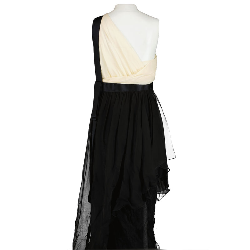 Authentic second hand Chanel Black Silk Chiffon Maxi Dress on Labellov.com