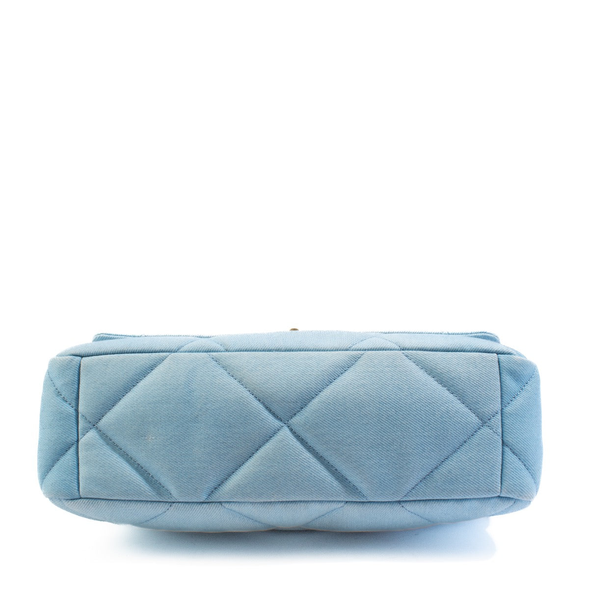 shop 100% authentic second hand Chanel 19 Large Blue Denim Crossbody Bag on Labellov.com