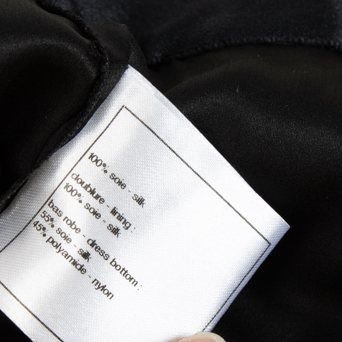 Authentic second hand Chanel Black Silk Chiffon Maxi Dress on Labellov.com