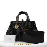 Christian Dior Black Calfskin Graphic Cannage Medium Toujours Bag
