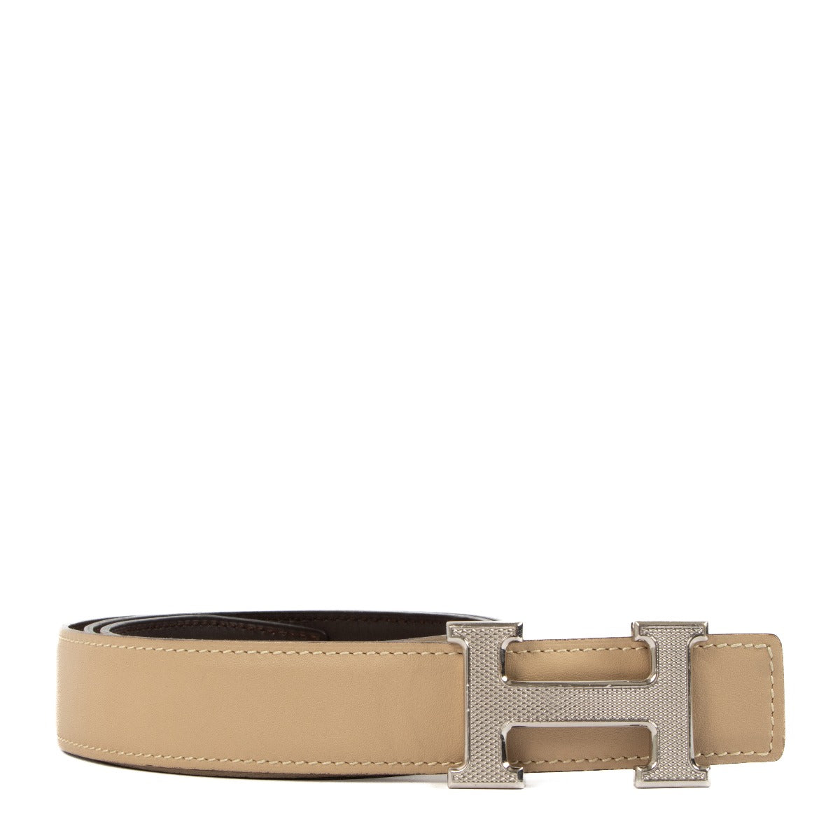 Hermès H Guillochee Swift Reversible Belt