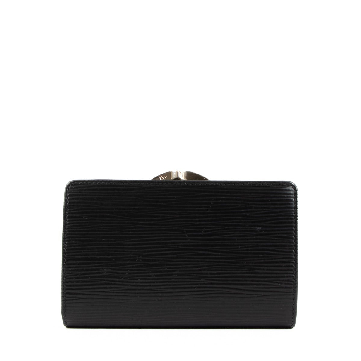 Louis Vuitton Black Epi Leather French Purse Wallet