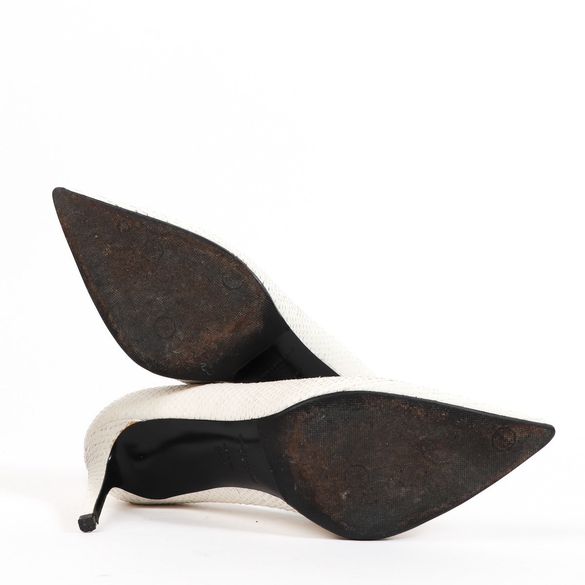 Saint Laurent Witte Python Pumps - Maat 36,5