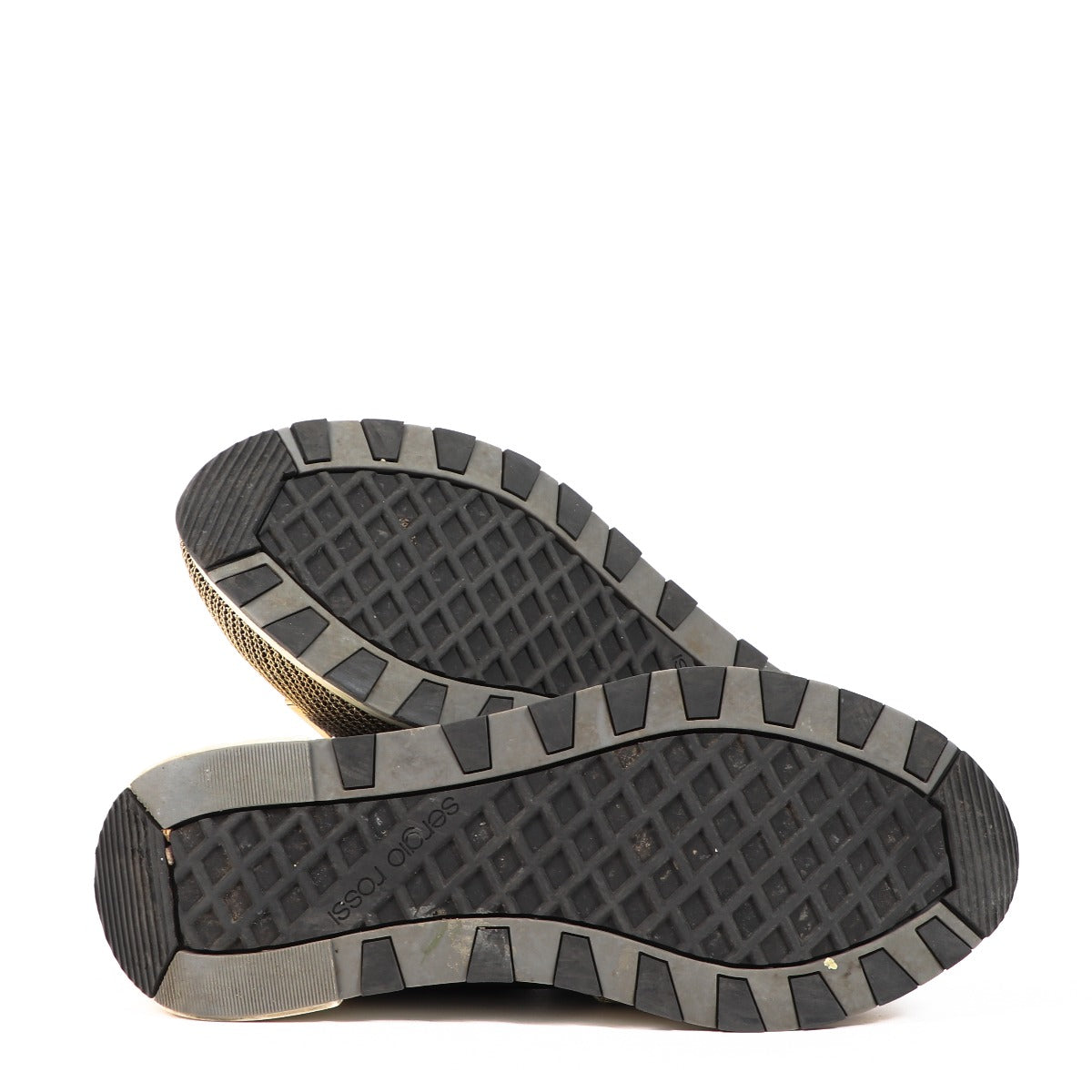 Baskets Sergio Rossi SR1 Running Noir et Or - Taille 36