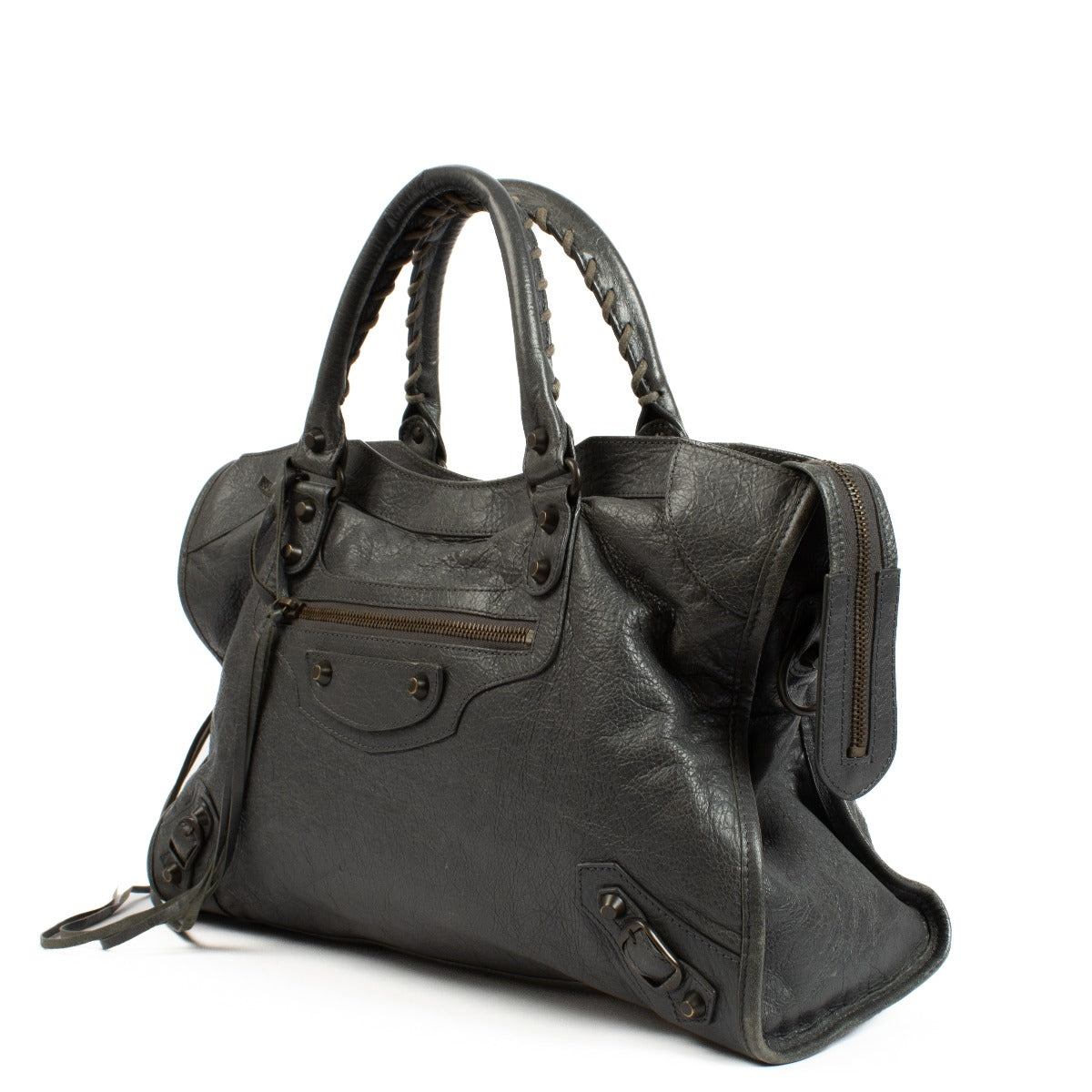 Sac Balenciaga Gris Tarmac Arena Medium Classic City