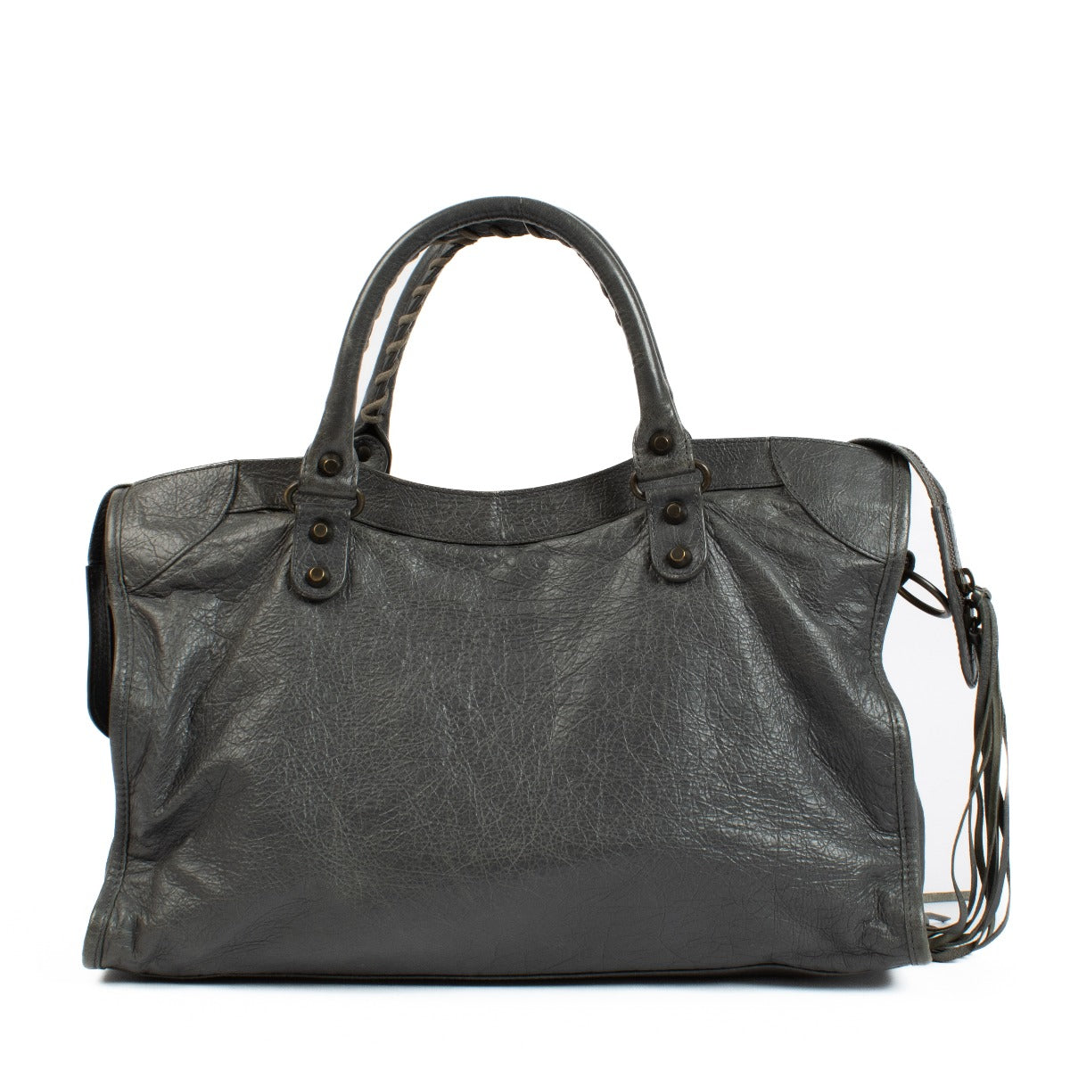 Sac Balenciaga Gris Tarmac Arena Medium Classic City