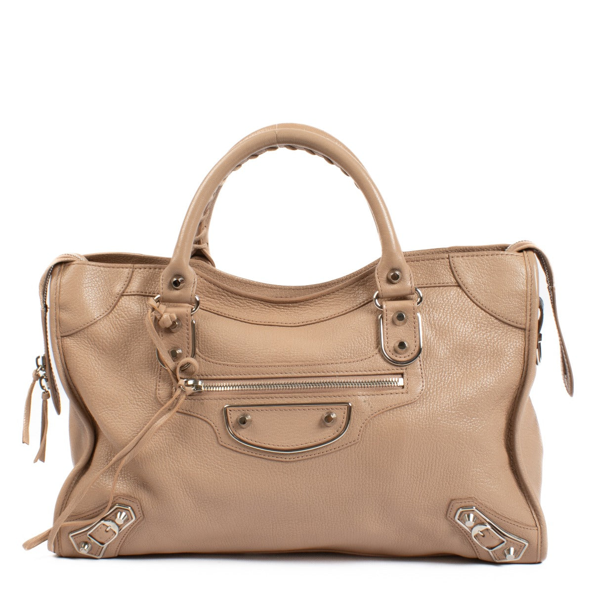 Balenciaga Rose des Sables Metallic Edge Medium City Bag