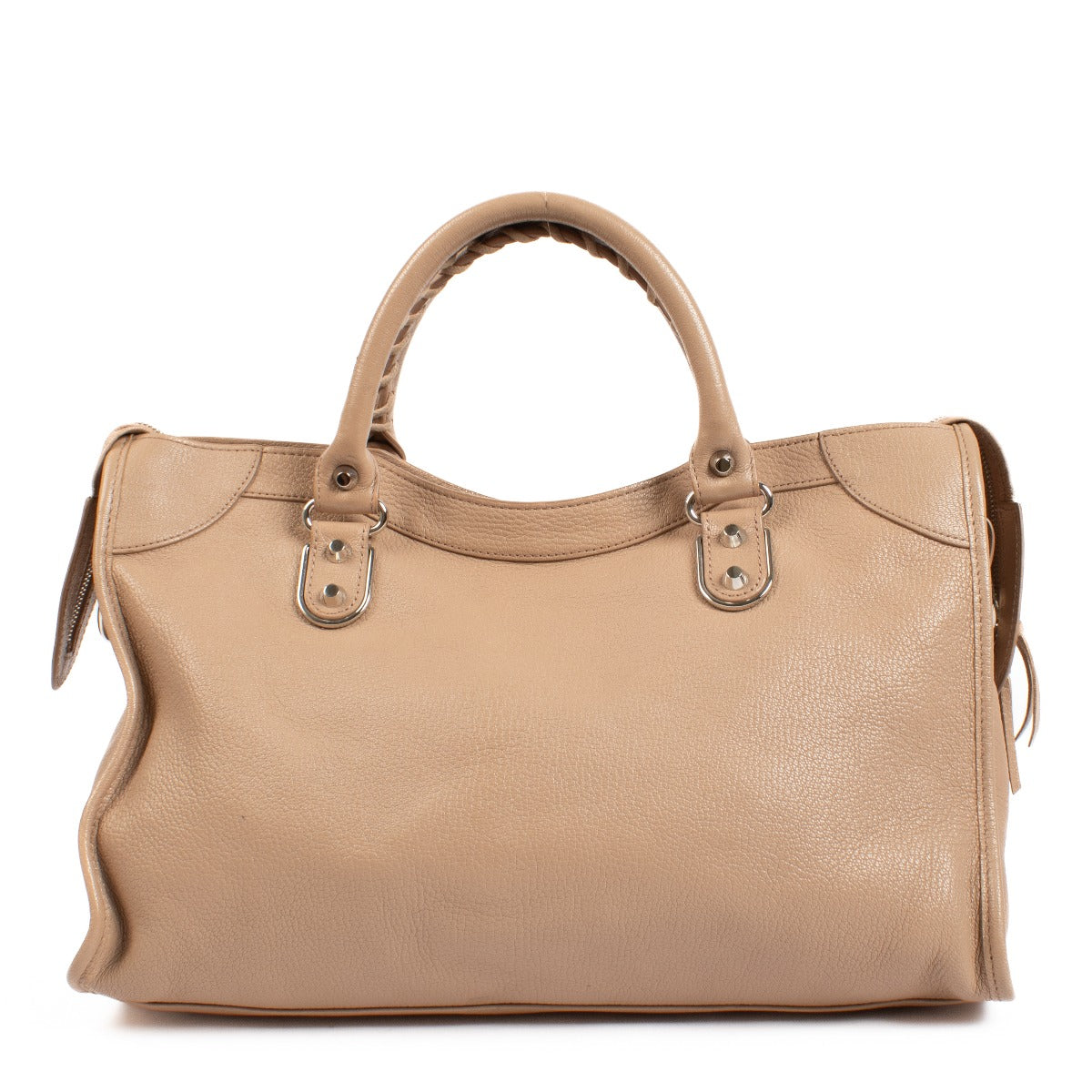 Sac City Medium Balenciaga Rose des Sables Metallic Edge