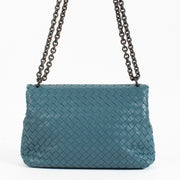 shop 100% authentic second hand Bottega Veneta Blue Olimpia Crossbody Bag on Labellov.com