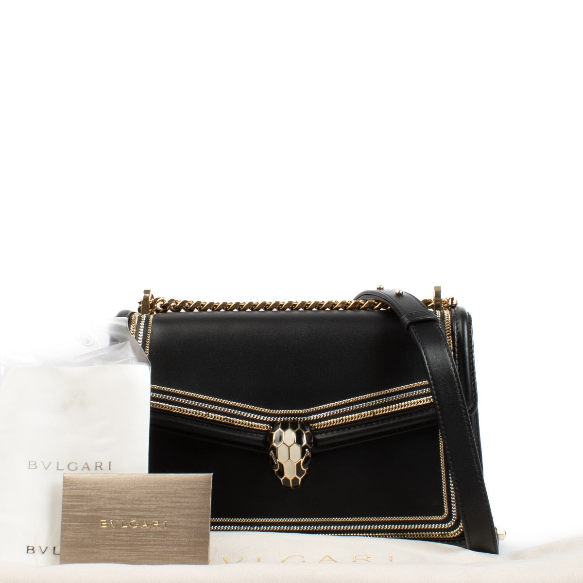 Bulgari Black Serpenti Bag aan de beste prijs bij Labellov tweedehands luxe in Antwerpen en Knokke.