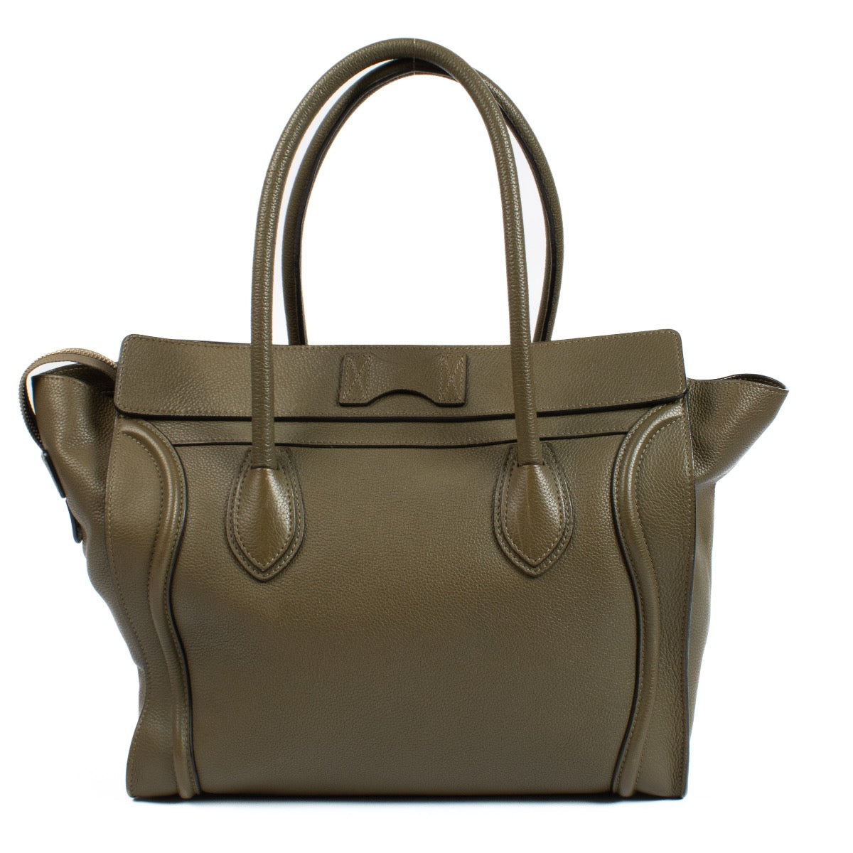 Celine Khaki Green Luggage Bag aan de beste prijs bij Labellov tweedehands luxe in Antwerpen en Knokke.