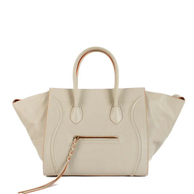 Shop 100% authentic secondhand Celine White Medium Luggage Phantom Top Handle Bag on Labellov.com