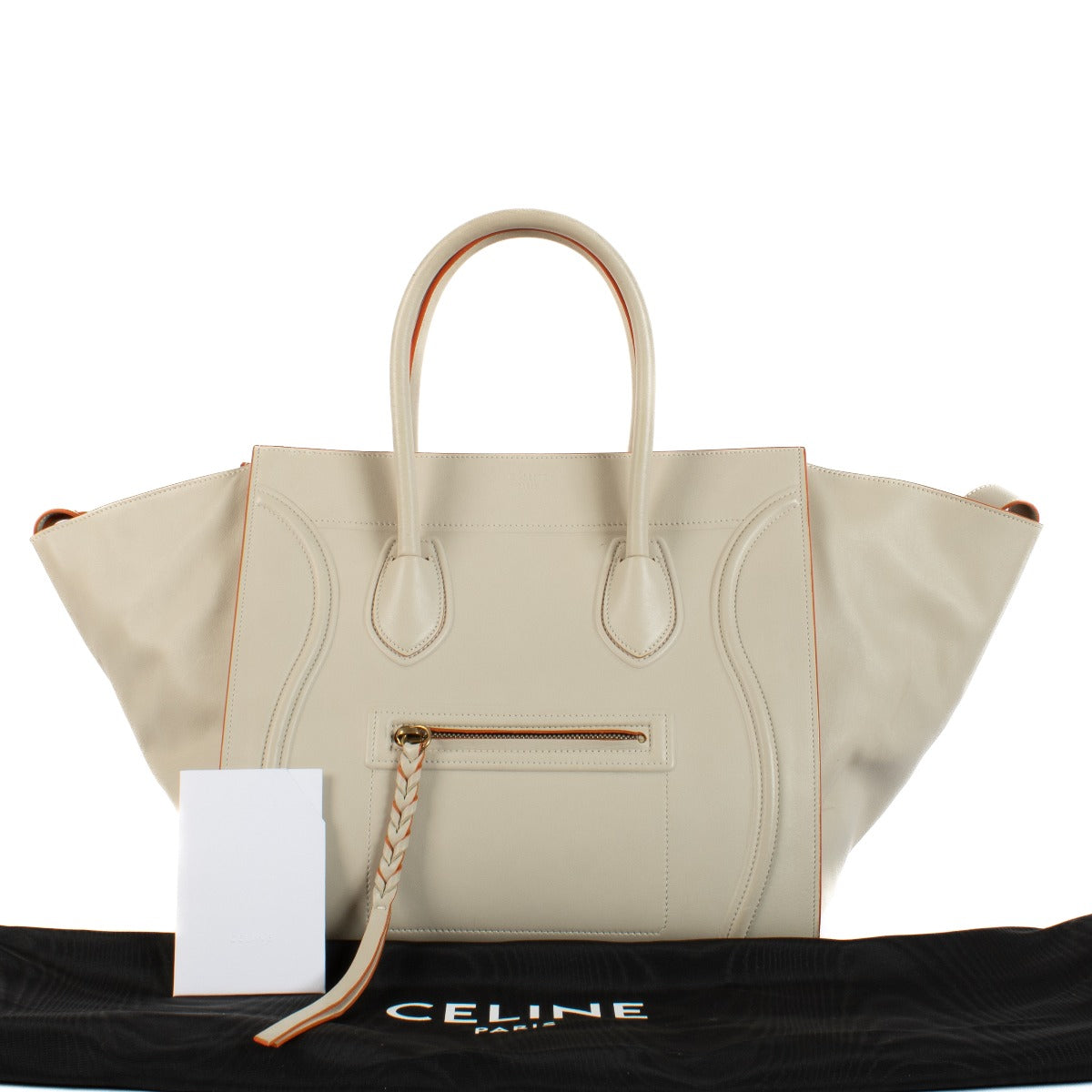 Shop 100% authentic secondhand Celine White Medium Luggage Phantom Top Handle Bag on Labellov.com