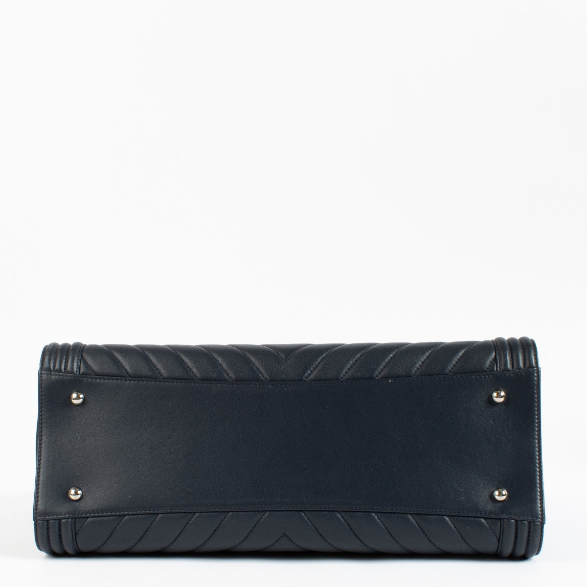 shop 100% authentic second hand Chanel Blue Chevron Boy Shopping Bag on Labellov.com