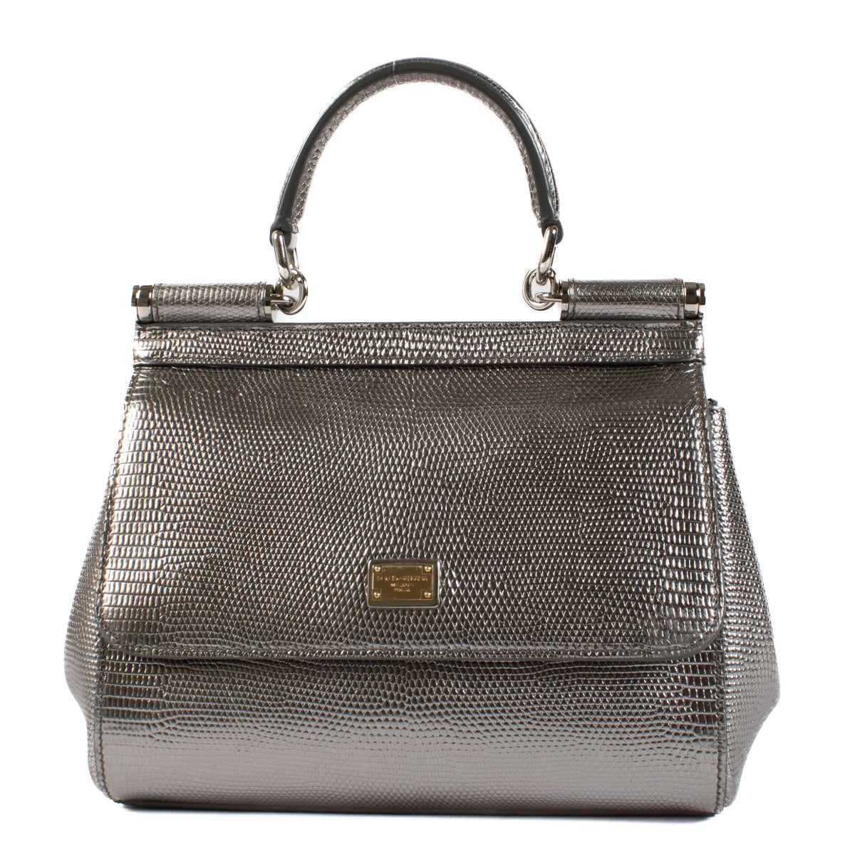 shop 100% authentic second hand Dolce & Gabbana Silver Sicily Bag on Labellov.com