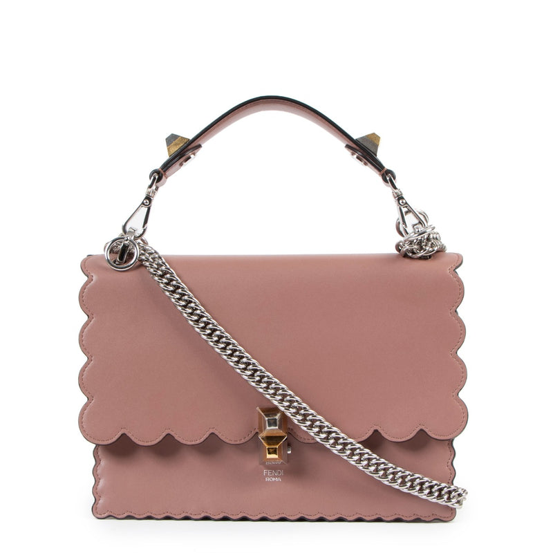 Fendi Kan I English Rose Scalloped Studded Bag