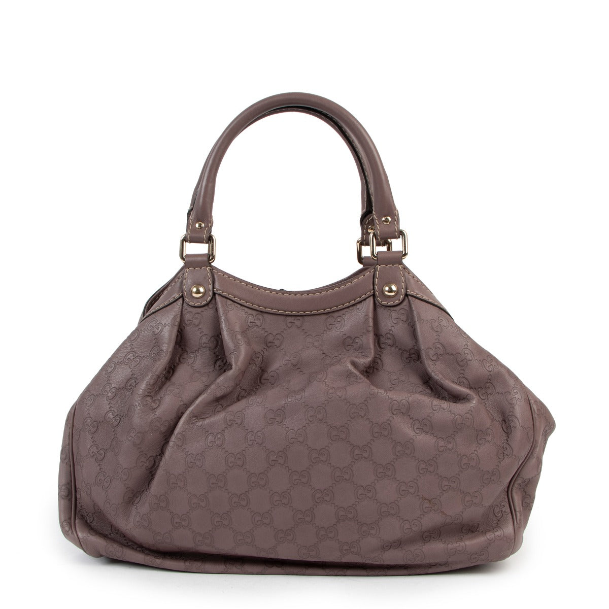 Gucci Purple Guccissima Medium Sukey Satchel Bag