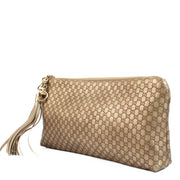 100% authentic second hand Gucci Gold Micro Guccissima Clutch on Labellov.com