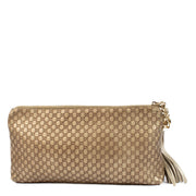 100% authentic second hand Gucci Gold Micro Guccissima Clutch on Labellov.com