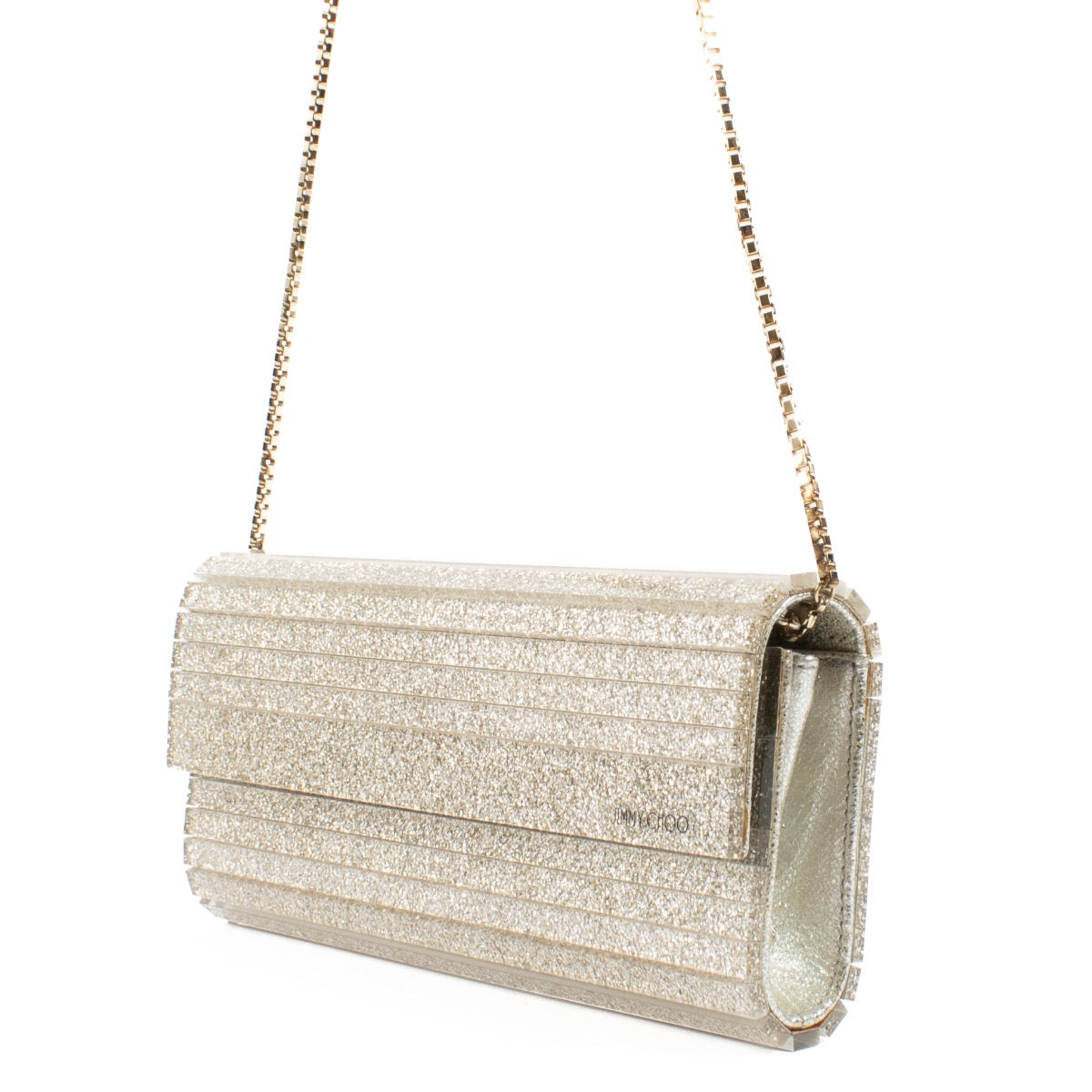 100% authentic second hand Jimmy Choo Silver Acrylic Clutch on Labellov.com