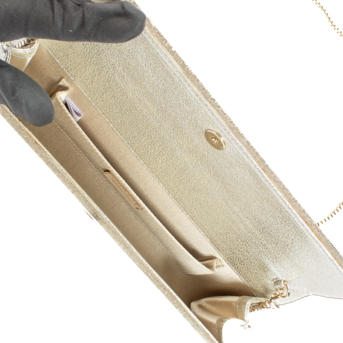 100% authentic second hand Jimmy Choo Silver Acrylic Clutch on Labellov.com
