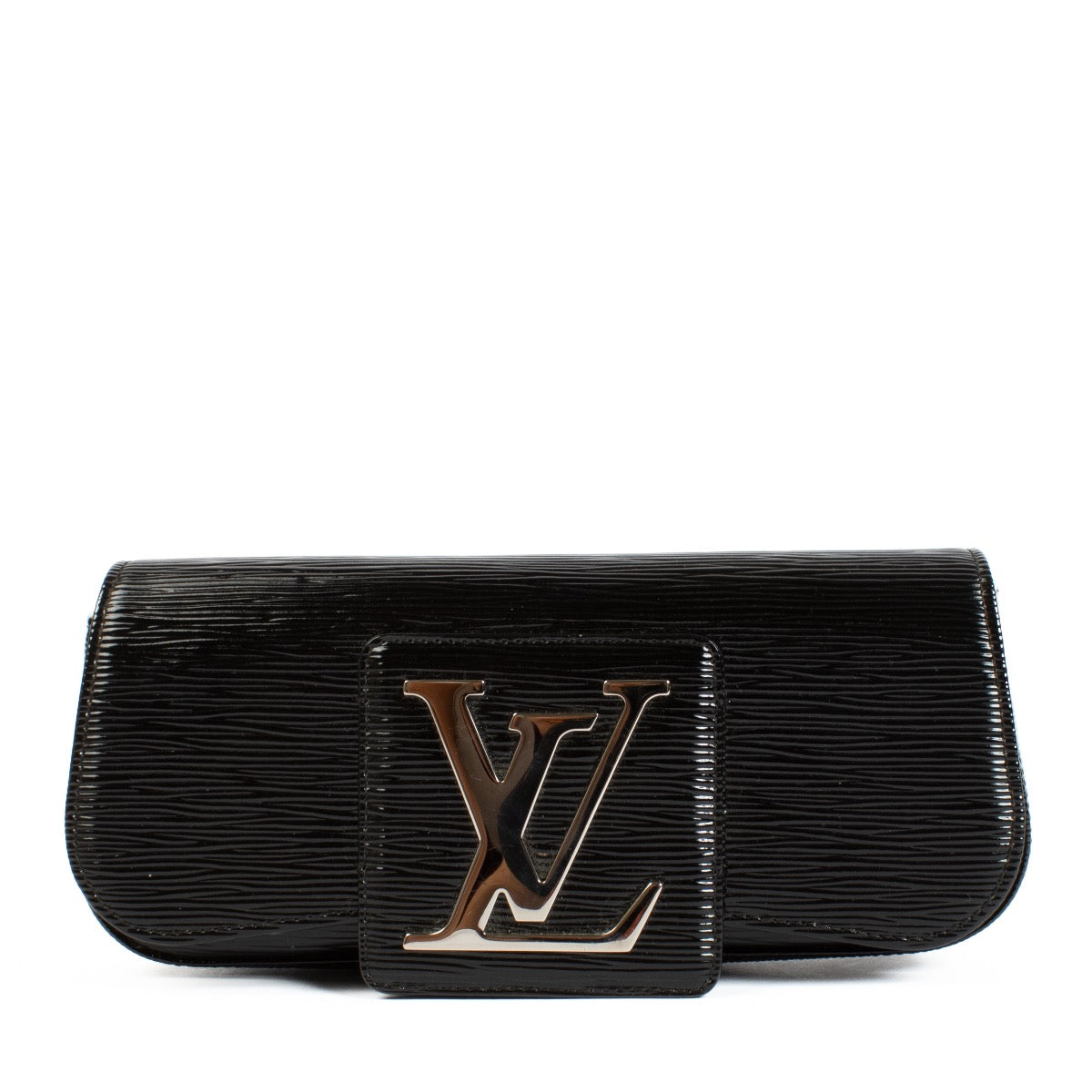 Louis Vuitton Black Electrique Epi Leather Sobe Clutch Bag aan de beste prijs bij Labellov tweedehands luxe in Antwerpen en Knokke.