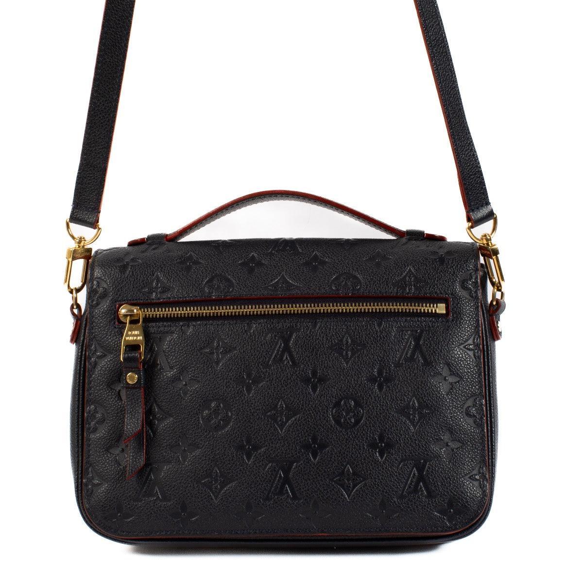shop 100% authentic second hand Louis Vuitton Navy Monogram Empreinte Leather Pochette Métis Bag on Labellov.com