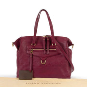 Buy an authentic second hand Louis Vuitton Burgundy Lumineuse PM Monogram Empreinte Shoulder Bag in very good condition at Labellov