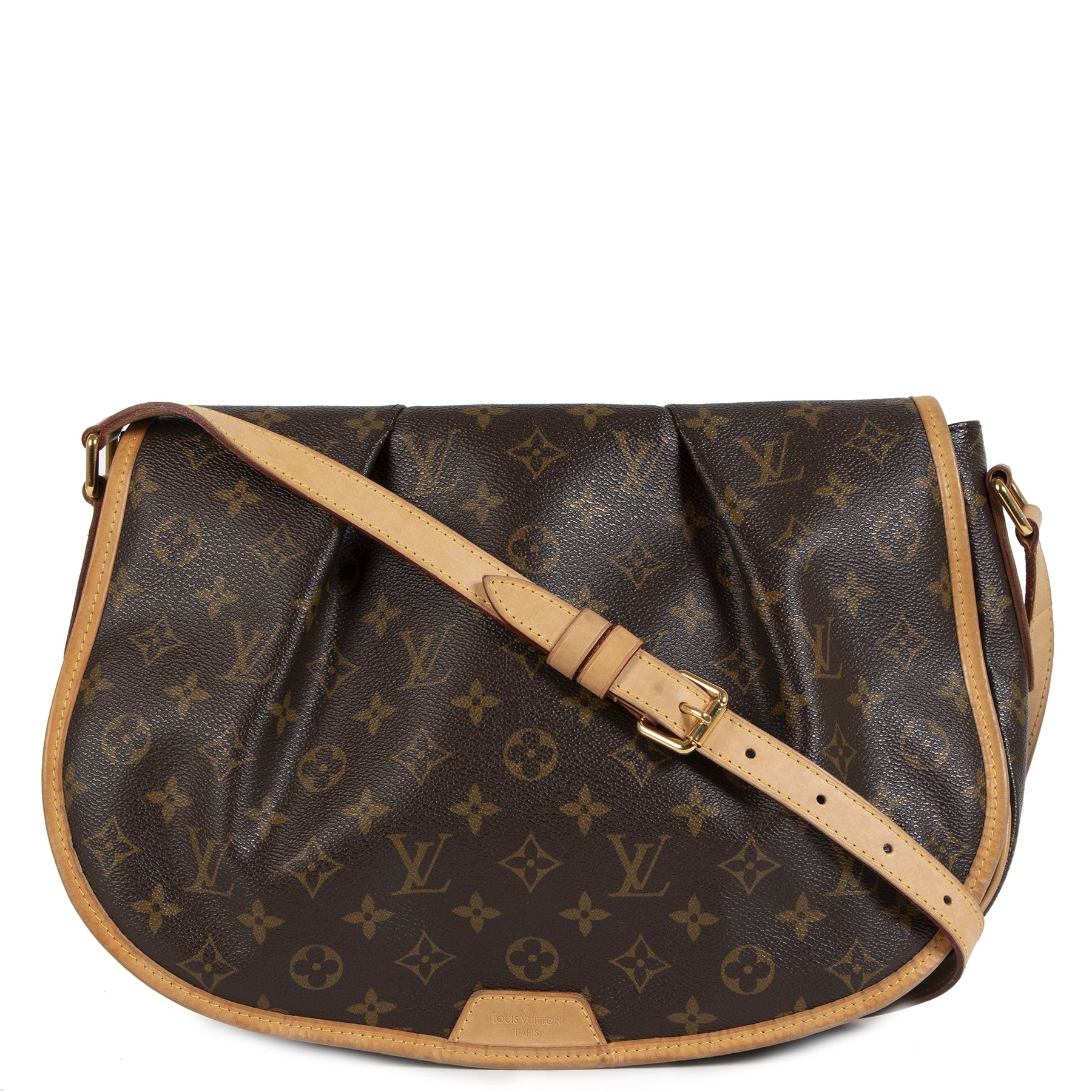 Authentic secondhand Louis Vuitton Menilmontant Monogram MM Bag designer bags accessories pumps luxury vintage webshop safe secure online shopping worldwide shipping
