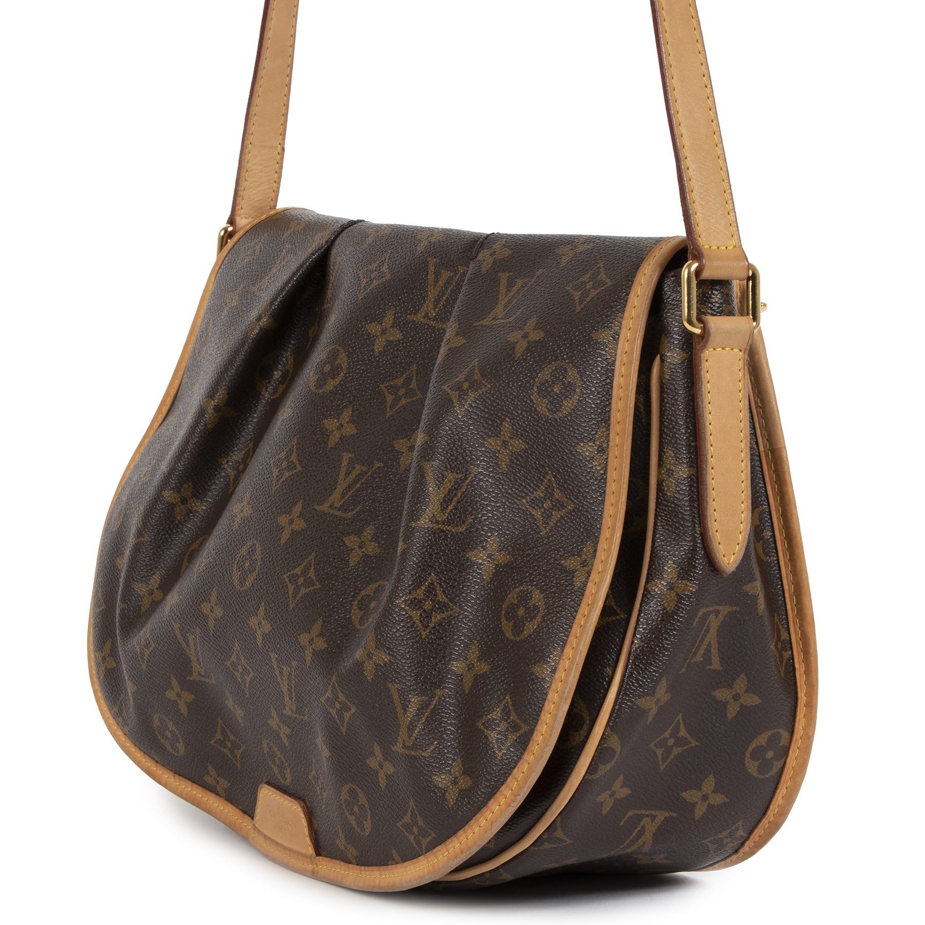 Authentic secondhand Louis Vuitton Menilmontant Monogram MM Bag designer bags accessories pumps luxury vintage webshop safe secure online shopping worldwide shipping