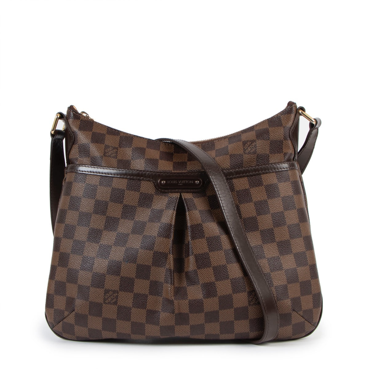 Buy online an authentic second hand Louis Vuitton Bloomsbury PM Damier Ebene crossbody in very good condition at Labellov in Antwerp.