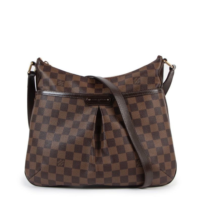 Buy online an authentic second hand Louis Vuitton Bloomsbury PM Damier Ebene crossbody in very good condition at Labellov in Antwerp.