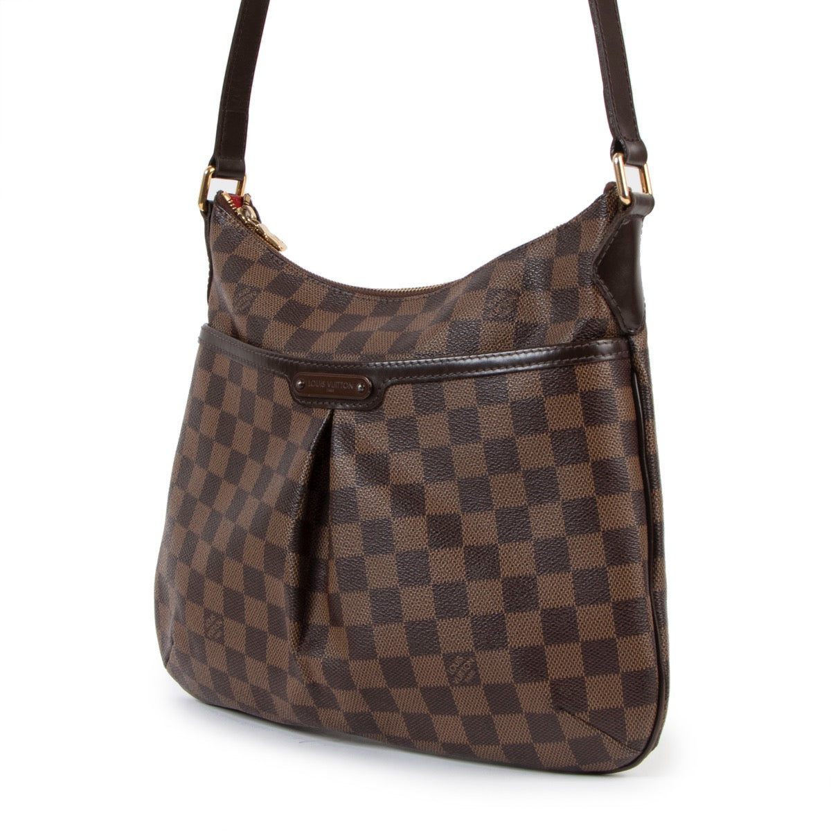 Buy online an authentic second hand Louis Vuitton Bloomsbury PM Damier Ebene crossbody in very good condition at Labellov in Antwerp.