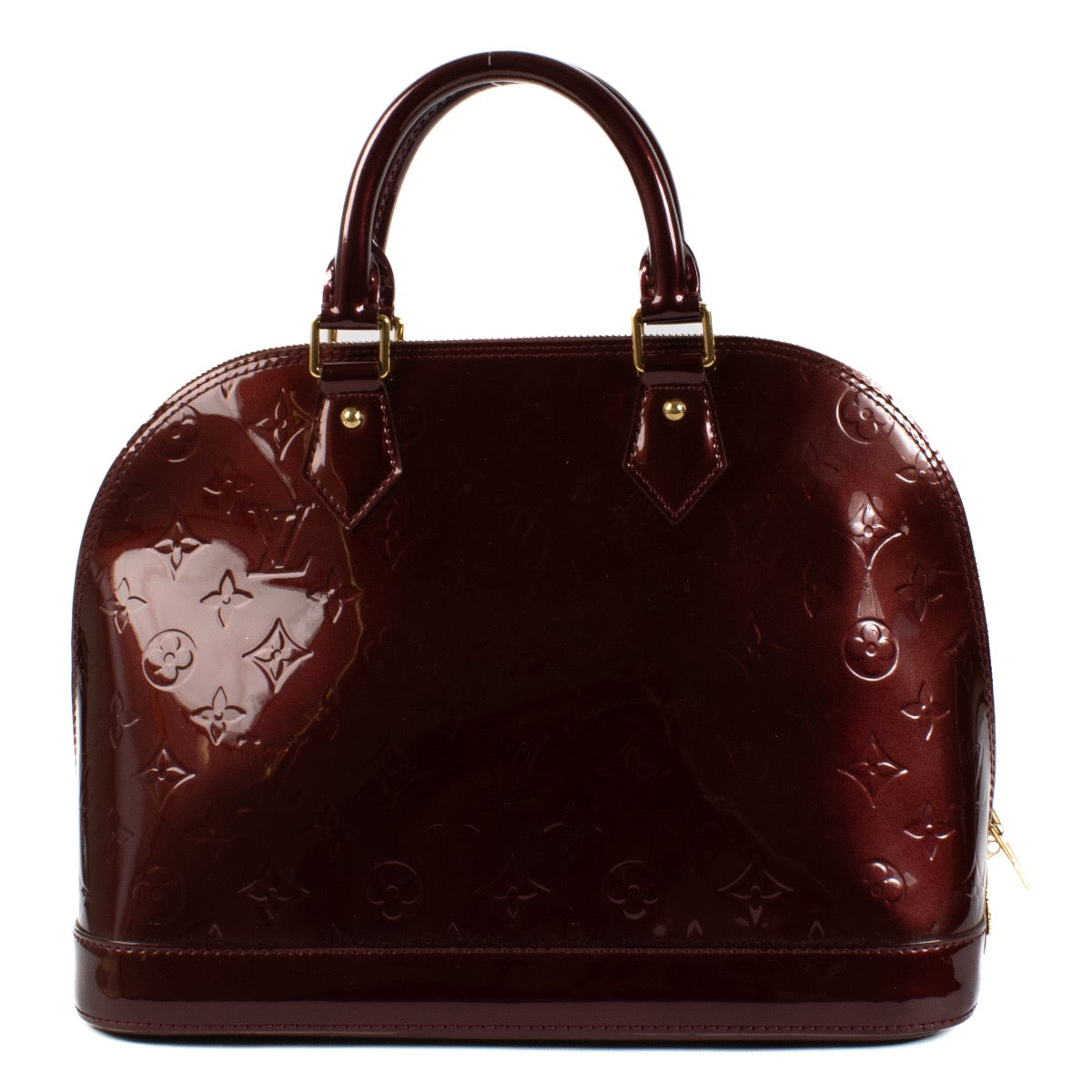 shop 100% authentic second hand Louis Vuitton Rouge Fauviste Monogram Vernis Alma PM Bag on Labellov.com