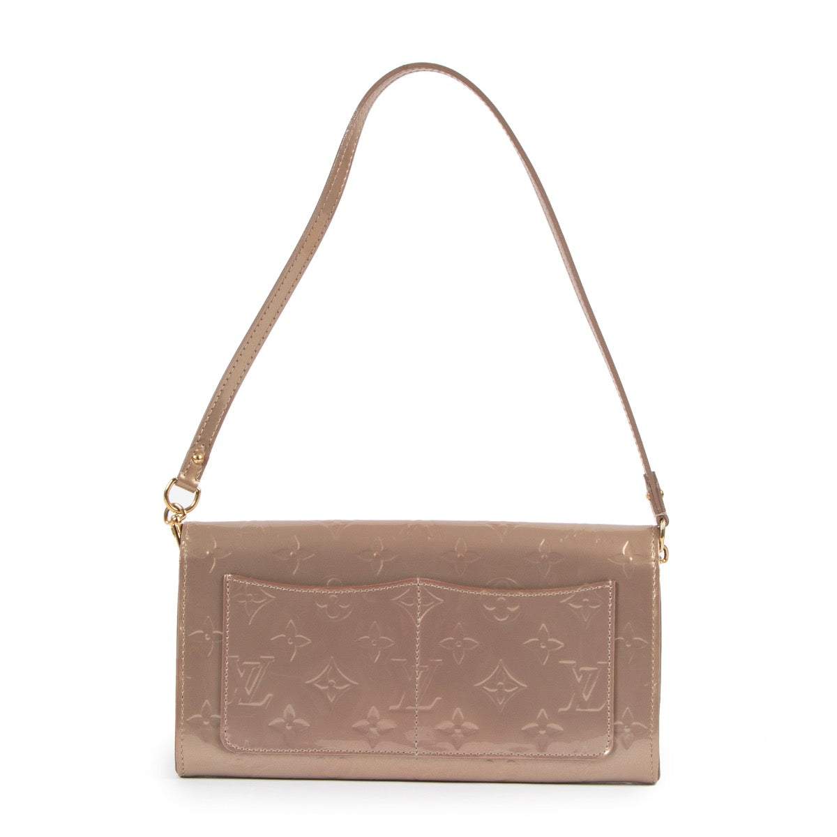 Buy an authentic second hand Louis Vuitton Dune Monogram Vernis Ana Clutch in very good condition at Labellov