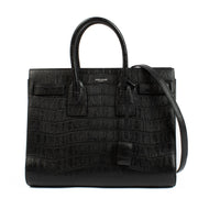 Shop 100% authentic secondhand Saint Laurent Black Crocodile Embossed Sac de Jour Bag on Labellov.com