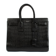 Shop 100% authentic secondhand Saint Laurent Black Crocodile Embossed Sac de Jour Bag on Labellov.com