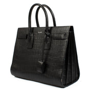 Shop 100% authentic secondhand Saint Laurent Black Crocodile Embossed Sac de Jour Bag on Labellov.com