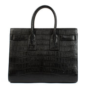 Shop 100% authentic secondhand Saint Laurent Black Crocodile Embossed Sac de Jour Bag on Labellov.com