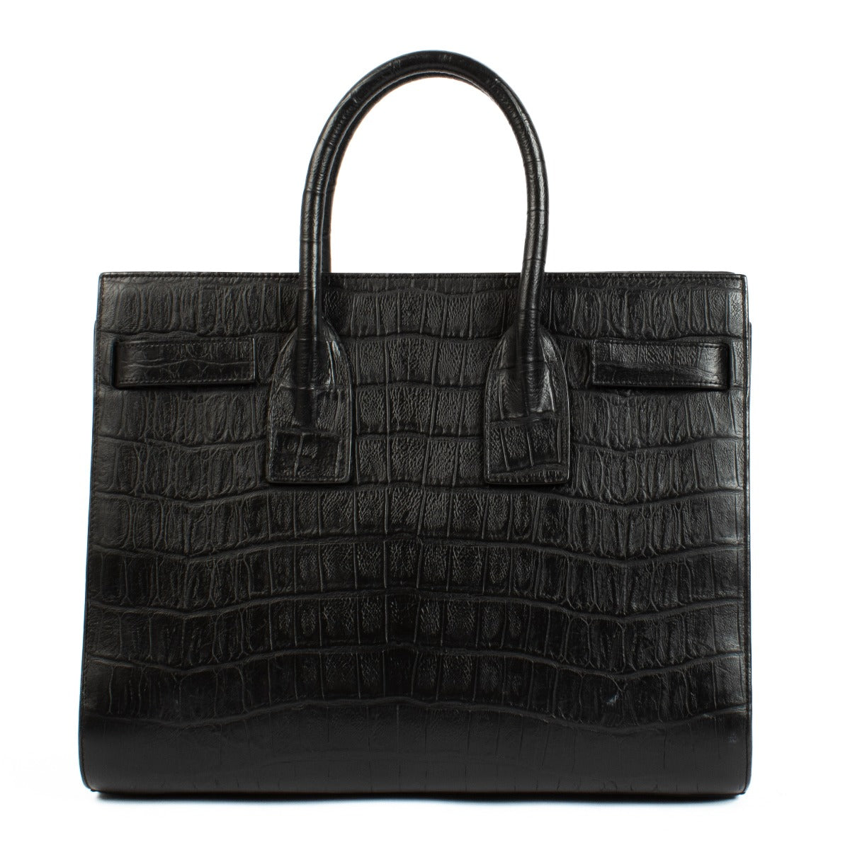 Shop 100% authentic secondhand Saint Laurent Black Crocodile Embossed Sac de Jour Bag on Labellov.com