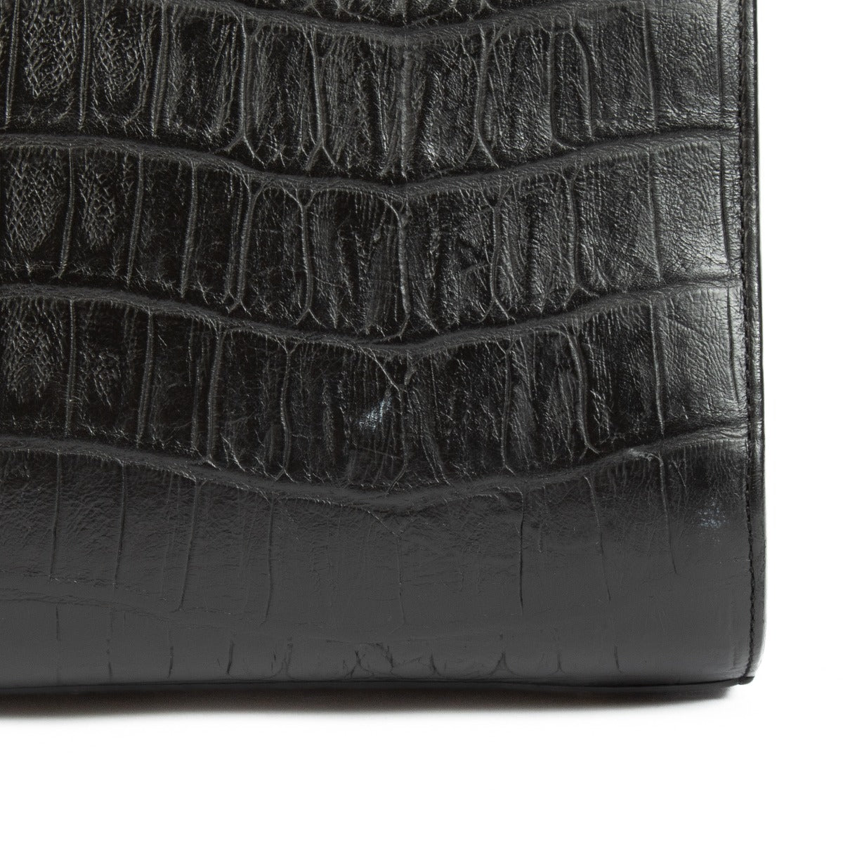 Shop 100% authentic secondhand Saint Laurent Black Crocodile Embossed Sac de Jour Bag on Labellov.com