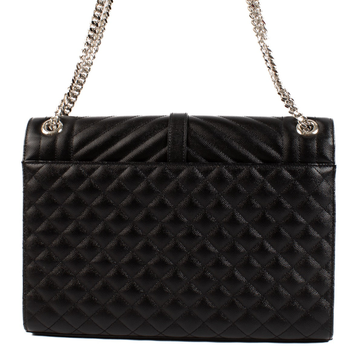 Shop safe online at Labellov in Antwerp, Brussel and Knokke this 100% authentic second hand Saint Laurent Black Large Envelope Bag