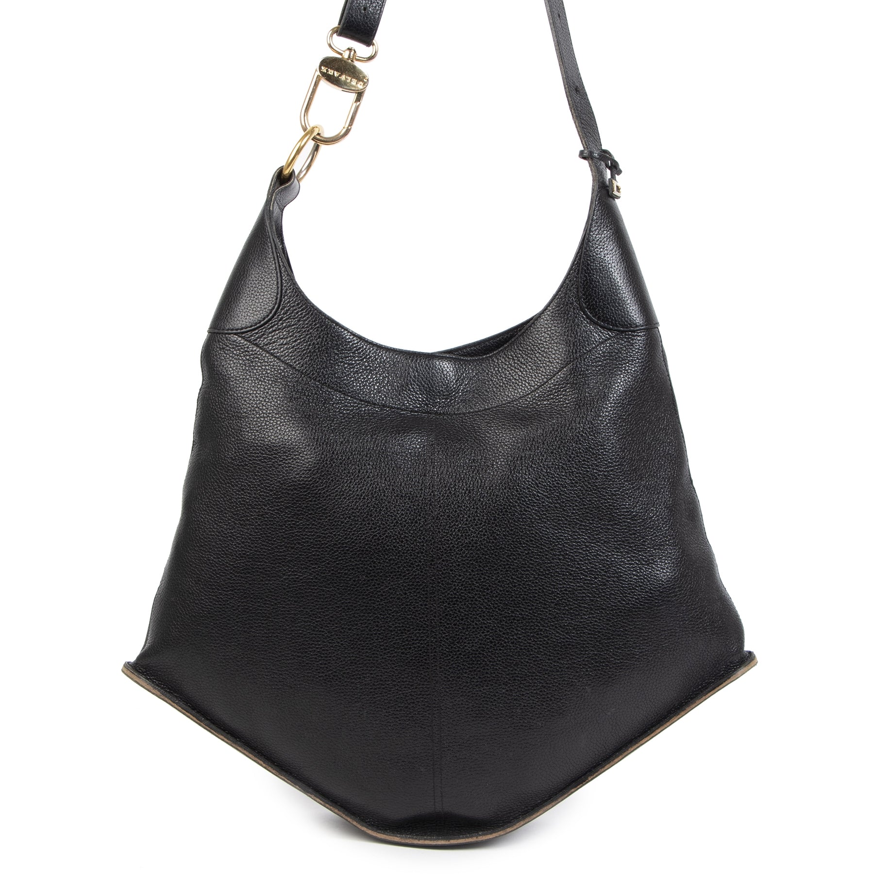 Authentic secondhand Delvaux Satan Black Leather Tote Shoulder Bag designer bags accessories shoes clothing luxury vintage webshop fashion safe secure online shopping worldwide shipping