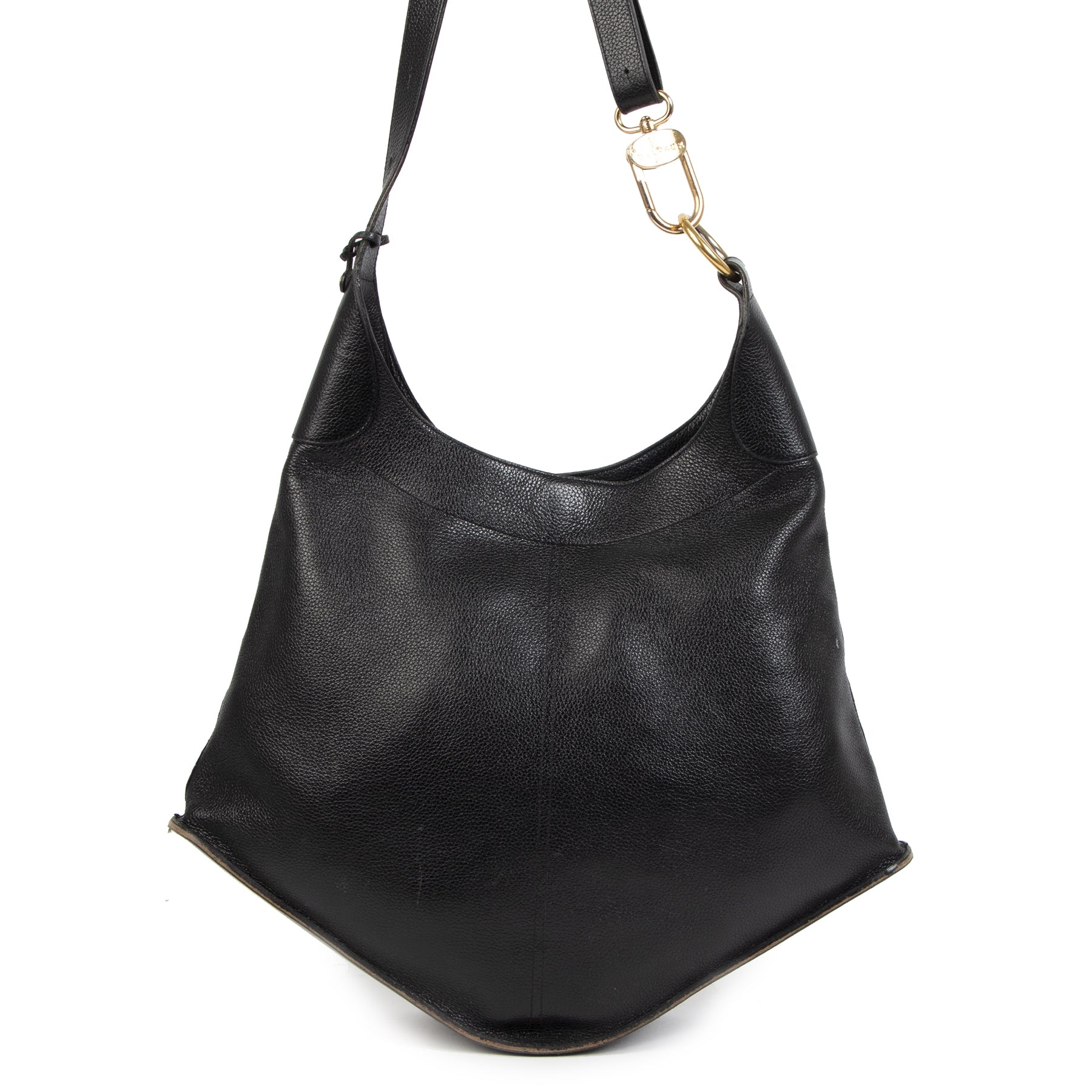 Authentic secondhand Delvaux Satan Black Leather Tote Shoulder Bag designer bags accessories shoes clothing luxury vintage webshop fashion safe secure online shopping designer brands worldwide shipping