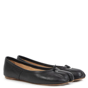 Authentic secondhand Maison Margiela Black Leather Tabi Toe Ballerina Flats - Size 37 designer bags accessories shoes clothing luxury vintage webshop fashion designer brands safe secure online shopping worldwide shipping