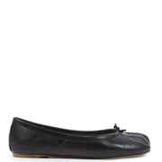 Authentieke Tweedehands Maison Margiela Black Leather Tabi Toe Ballerina Flats - Size 37 juiste prijs veilig online shoppen luxe merken webshop winkelen Antwerpen België mode fashion