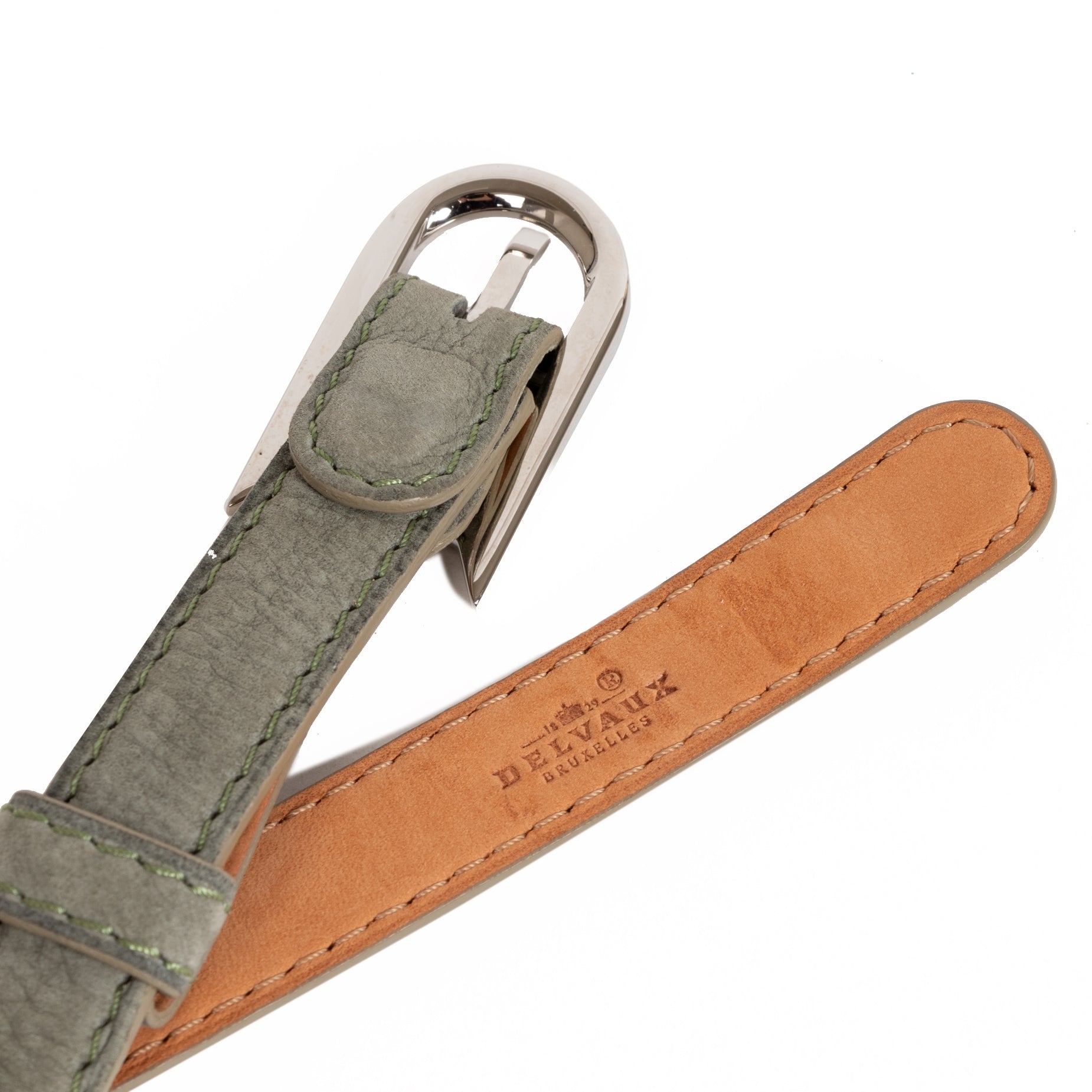 Are you looking for an authentic Delvaux Teal Leather D Buckle Belt - size 105