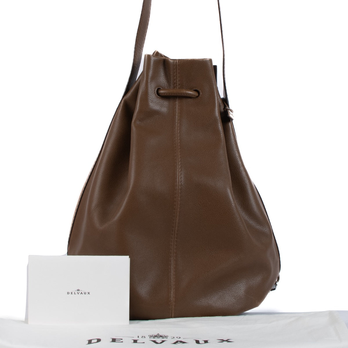 Shop 100% authentic second-hand Delvaux Marron Nomade Sellier Shoulder Bag on Labellov.com